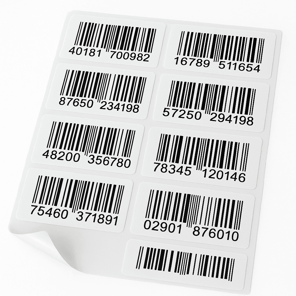 Paper Barcode Stickers